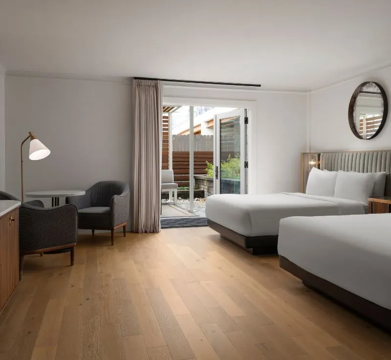 Double bed room with private terrace access